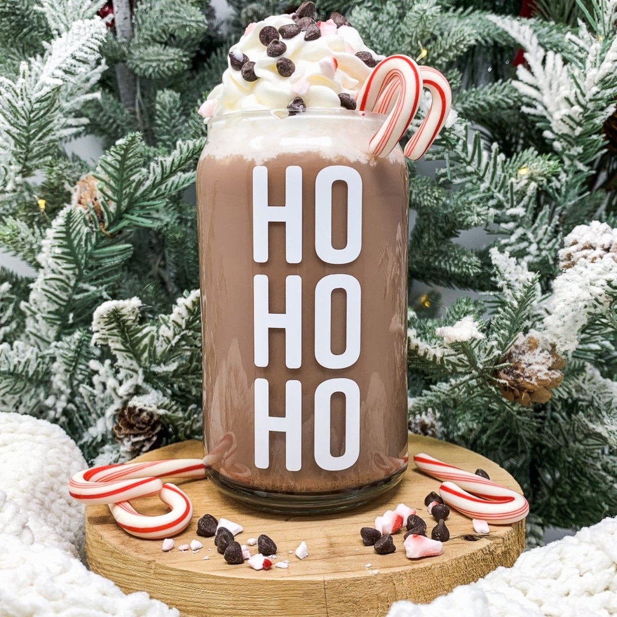 16 oz Beer Can Glass | Ho Ho Ho