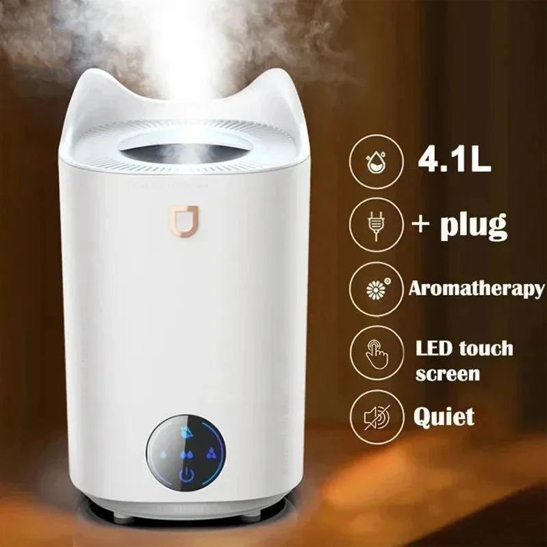 4100ML Air Humidifier Touch Screen Aroma Diffuser Large Aromatherapy